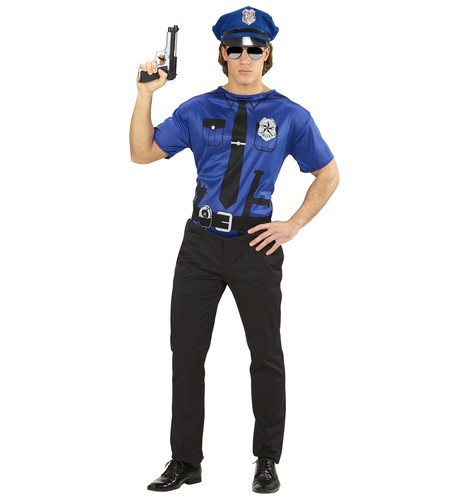 Kostüm oberteil shirt polizei - shirt,