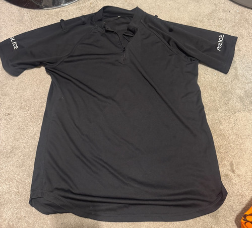 Police schwarzes polo - schwarzes,