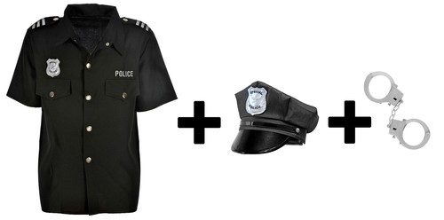 Herren hemd police officer - herren,