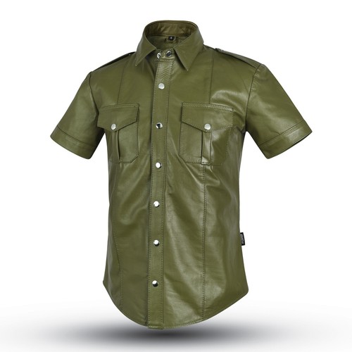 6651 slim fit lederhemd - slim,
